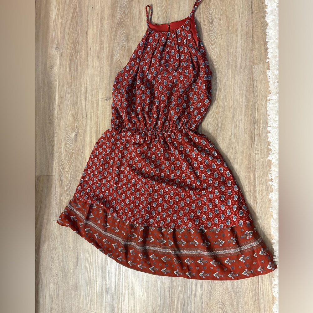 Patterned Sleeveless Dress
